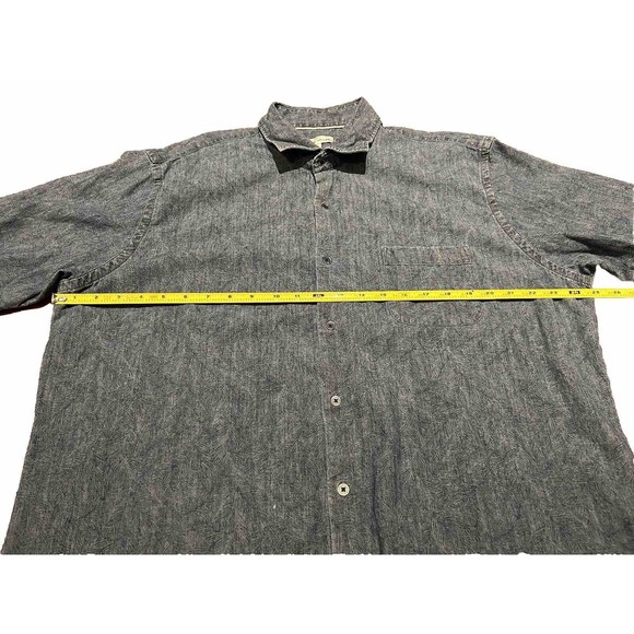 Peter Millar SEASIDE Indigo Palm S/S Cotton Stretch Button Up Shirt Size XL $145 - Picture 8 of 8